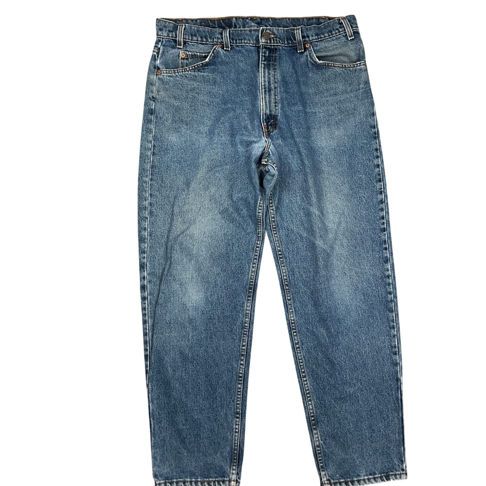 Levi's 550  Jeans Mens 38W 30L Blue Orange Tab USA Relaxed Fit  VTG